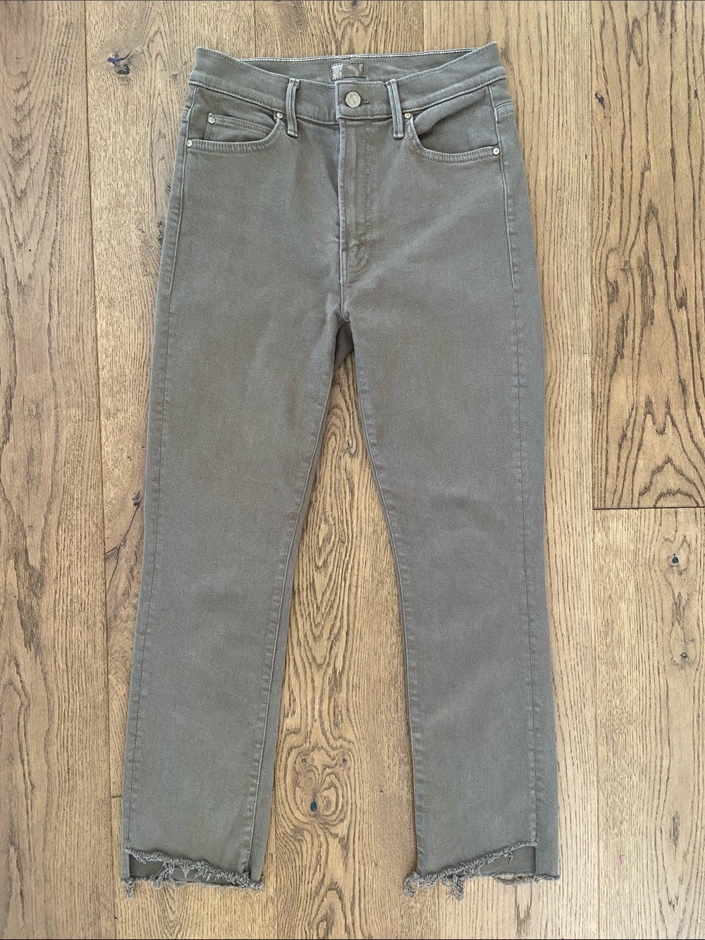MOTHER High Waisted Rascal Ankle Step Fray - Picture 6 of 11